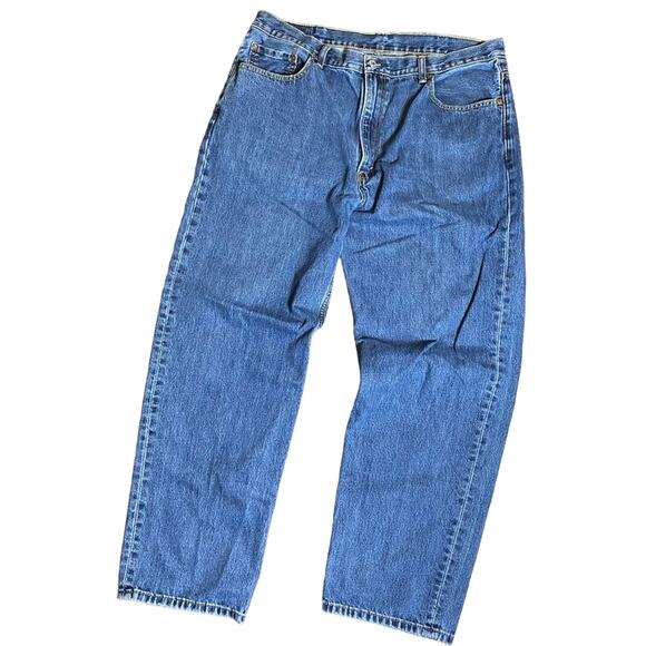 Levi’s 550 Relaxed Fit Jeans, Sz 40W x 32L Medium Wash Straight Leg - Picture 1 of 15